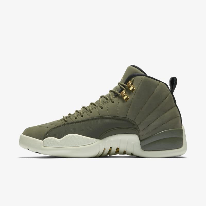 Olive green best sale jordans 12